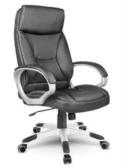 Кожаное офисное кресло Sofotel EG-223 czarny